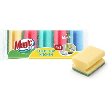 Magic Clean Convoy World 5 бр. домакински кухненски гъби с канал и абразивна част Magic Clean (HSSF009) (HSSF009)
