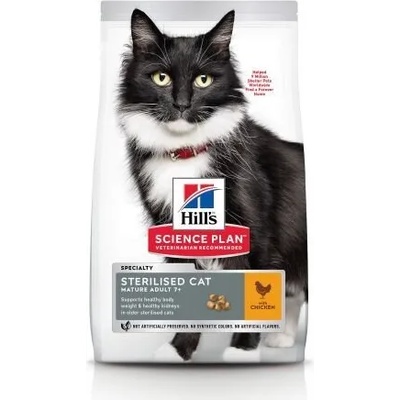 Hill's Hills Science Plan Mature Adult Sterilized Cat Chicken за кастрирани котки над 6 години 1.5kg