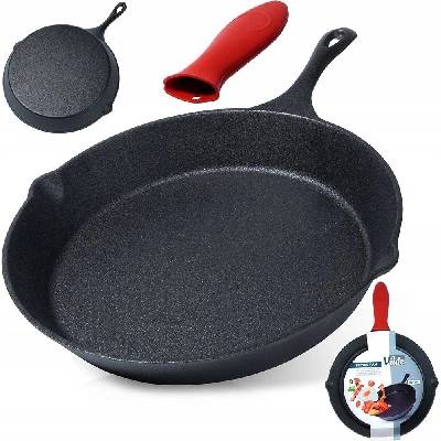 Litinová pánev se silikonovou rukojetí Cast Line 30 cm Vilde 199037