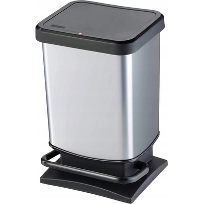 Rotho Paso Odpadkový koš 20 l, stříbrný 1754011005