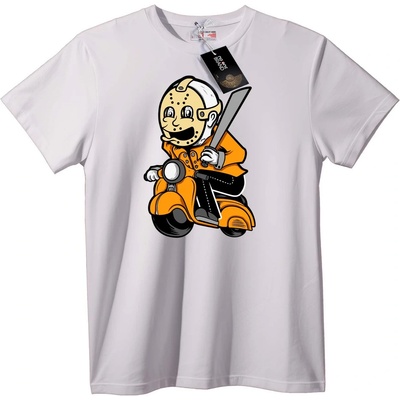 NOONEBRAND Тениска Halloween Джейсън Скутер - 2XL, White