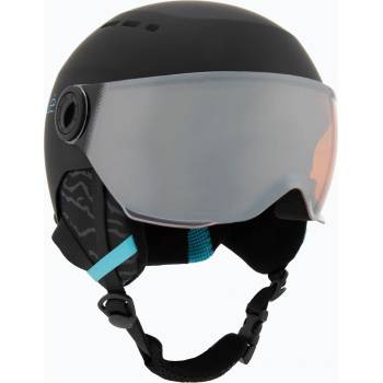 Bollé Детска ски каска Bollé Quiz Visor Jr black/blue matt/orange gun