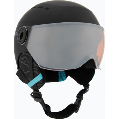 Bollé Детска ски каска Bollé Quiz Visor Jr black/blue matt/orange gun