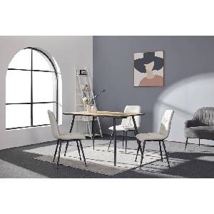 Bogdan Furniture Europe Трапезна маса Мебели Богдан модел Philip, натурален/ черен