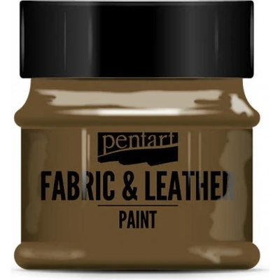 pentart Barva na textil a kůži tmavě hnědá 50 ml – Zboží Dáma