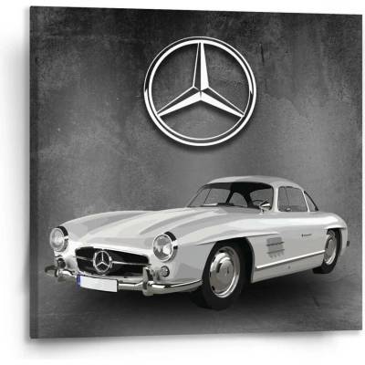 Sablio Obraz Mercedes-Benz 300 SL Šedé pozadí - 110x110 cm