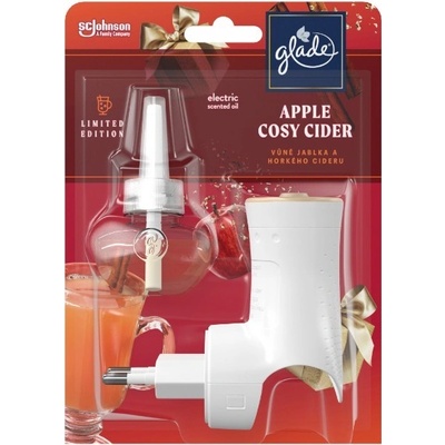 Glade Electric Scented Oil Apple Cosy Cider elektrický tekutý osviežovač vzduchu 20 ml