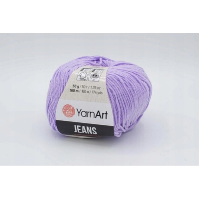 Priadza YarnArt Jeans bavlna 089 Levanduľová