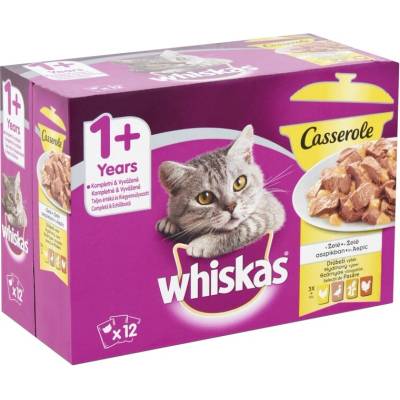 Whiskas Casserole hydinový výber 12 x 85 g