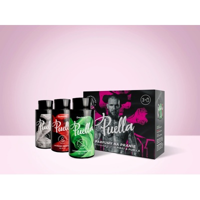 Puella Limitovaná edícia parfumov na pranie Pirát & PUELLA Double Y Queenka Frayo 3 x 50 ml