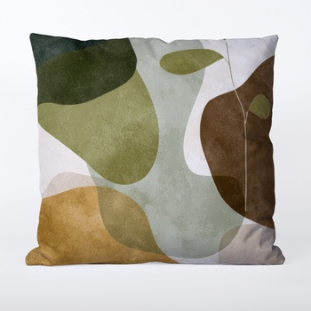 Takoy nepremokavý polyester hnedý abstrakt 2-HT-00297 45 x 45 cm