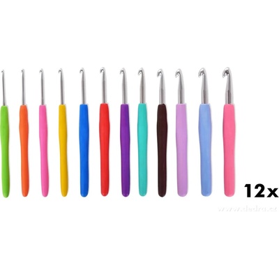 VEYRA Háčiky na háčkovanie 12 ks 14 cm