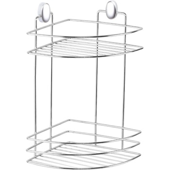 Metalife Ъглова етажерка за баня Metalife DKB-716, 2 нива, 18x18x30 см, Хром (DKB-716)