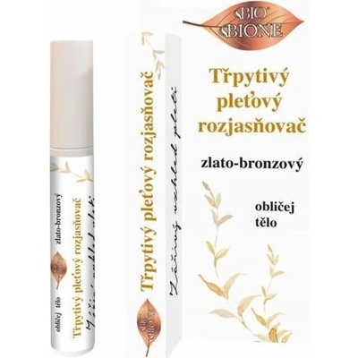 BIONE Třpytivý pleťový rozjasňovač zlato-broznový 7 ml