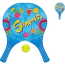 Pálky plážové 37,5 cm modré 2 ks s míčkem 4 cm