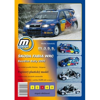 MegaGraphic Škoda Fabia WRC ADAC Swedish Rally 2005/papírový model