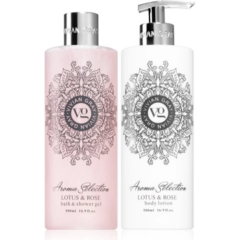 VIVIAN GRAY Aroma Selection Lotus & Rose подаръчен комплект 2x500ml