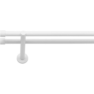 Dekodum Garnýž dvouřadá LOFT 19/19 mm bílá matná 260 cm – Sleviste.cz