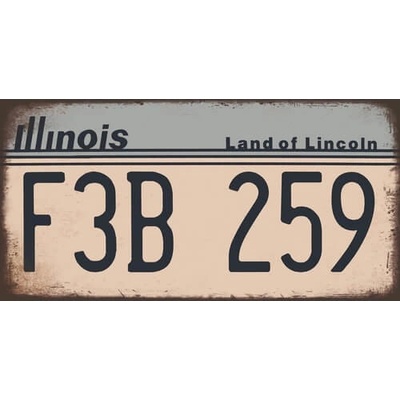 Ceduľa značka USA Illinois