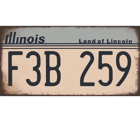 Ceduľa značka USA Illinois