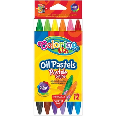 Colorino Kids farebné olejové pastelky 12 kusov TRIO