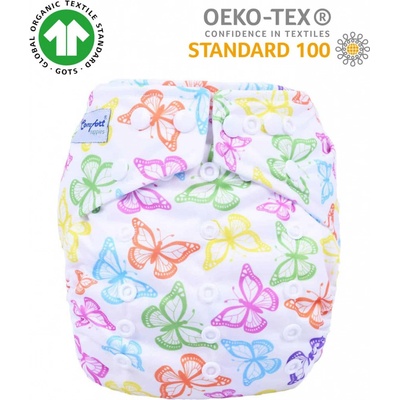 Neocomfort Butterflies Flísová Kalhotková s oboustrannou vkládací plenou 3-15 kg