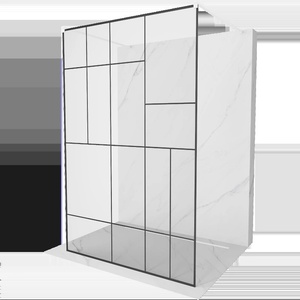 Mexen Kioto самостоятелна душ кабина 120 x 200 см, черна шарка 8 мм, бяла (800-120-002-20-78)