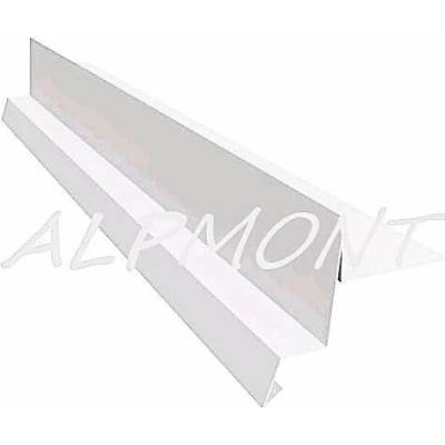 Závětrná lišta klasik s okapnicí r.š.333mm poplastovaný plech RAL 7014 tele šedá dl.2m