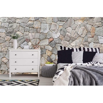 DIMEX ART s. r. o Самозалепваща се флизелинова фототапета каменна мозайка 375 x 250 см