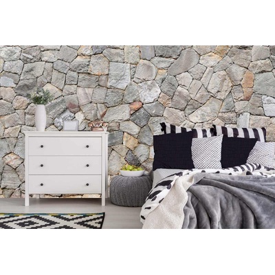 DIMEX ART Самозалепваща се флизелинова фототапета каменна мозайка 375 x 250 см