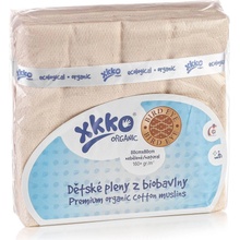 KIKKO Bavlněné XKKO Organic 70 x 70 Staré časy natural 5 ks