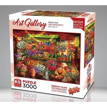 KS Games - Puzzle Marchetti: Market Stall - 3 000 piese
