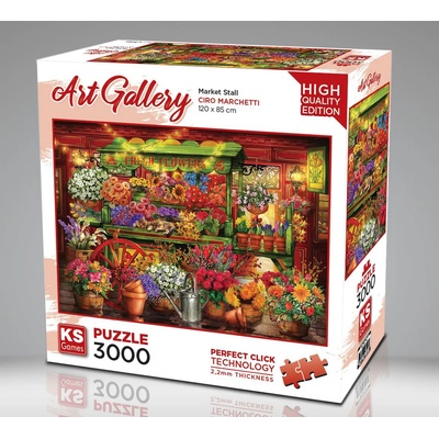 KS Games - Puzzle Marchetti: Market Stall - 3 000 piese