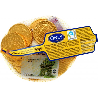 Only čokoládové mince a bankovky Euro síťka 85 g