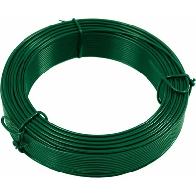 Vázací drát poplastovaný, síla 1,4 mm, délka 50 m, Zn + PVC zelený