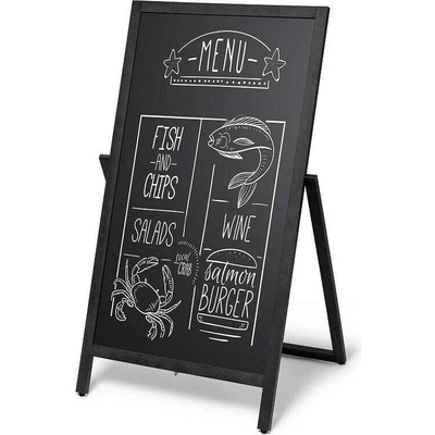 Jansen Display s.r.o. Drevené áčko Flip 55x105 cm, čierna