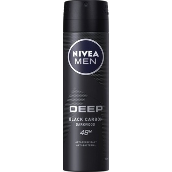 Nivea Men Deep Black Carbon Darkwood deospray 150 ml