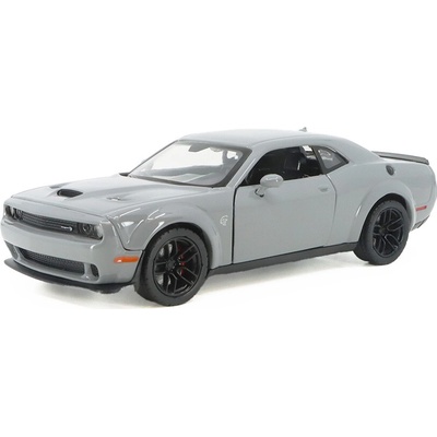 MOTORMAX Dodge Challenger SRT Hellcat Widebody 2018 šedá 1:24