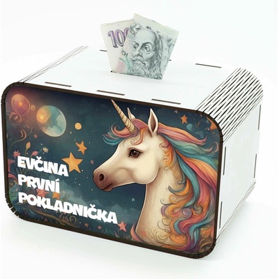 Dětská pokladnička - Jednorožec