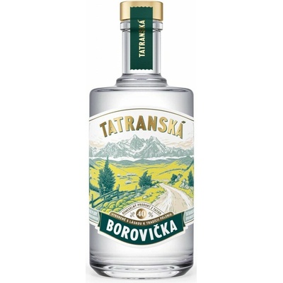Tatranská Borovička 40% 0,7 l (čistá fľaša)
