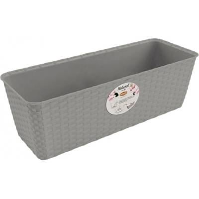 Stefanplast Truhlík NATURAL samozavlažovací plastový 50x18x16cm