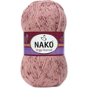 Nako Pletací příze Nako Vega Tweed - 31760 růžová