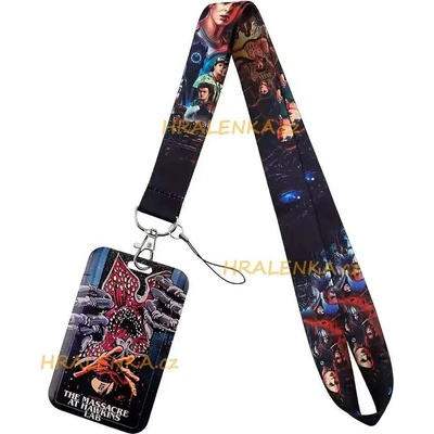 Šňůrka na krk 26019 s cedulkou na ID karty Stranger Things, Demogorgon