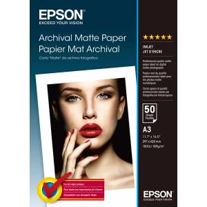 Epson Матова хартия за архивиране на снимки Epson (A3, 50 листа, 192 г)