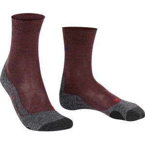 Falke Дамски туристически чорапи Falke Women's TK2 Melange Walking socks - Winetasting / Grey - размер 37-38 (EU) (201-2391-0612)