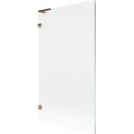 Mexen Lunar L 1-крилен преграда за вана 100 x 150 см, прозрачен, розово злато (897L-100-000-60-00)