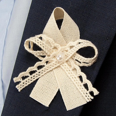 Svatební vývazky - Natálie - smetanová (10 ks/bal)