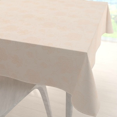 Biante Teflonový čtvercový ubrus TF-099 Zlaté květované ornamenty na béžovém 140x140 cm