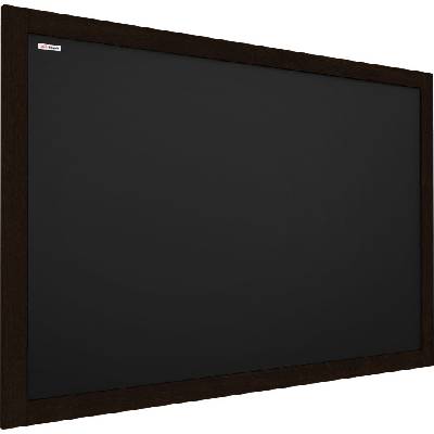 ALLboards Tabule černá křídová v dřevěném černém rámu 120 x 90 cm