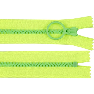 Stoklasa Kostěný zip barevný No 5 délka 25 cm s ozdobným jezdcem Balení: 1 ks, Varianta: 9 (229) žlutá zelená 9 (229) žlutá zelená